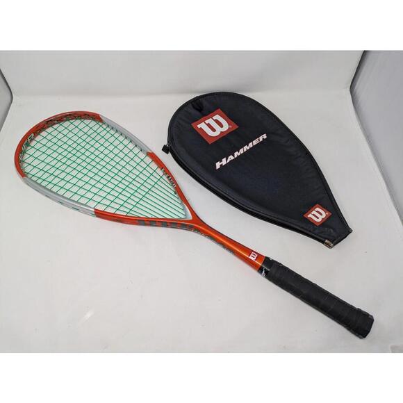 Wilson 50 Hammer Squash Racket Racquet-With Case - Picture 1 of 7